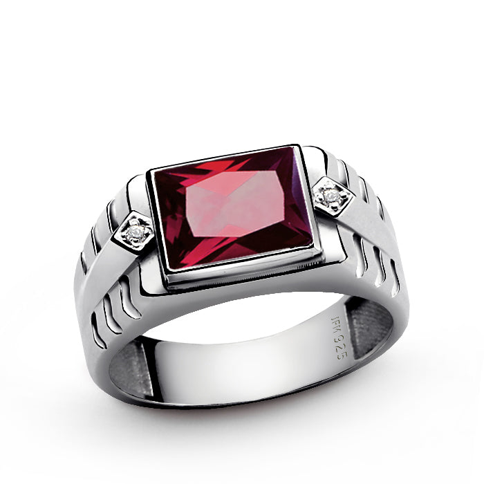 20 Red stone ring ideas  rings for men, mens jewelry, men diamond