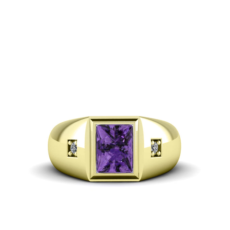 New Genuine 2.40ctw outlets Diamonds & Amethyst Ring Size: 7!