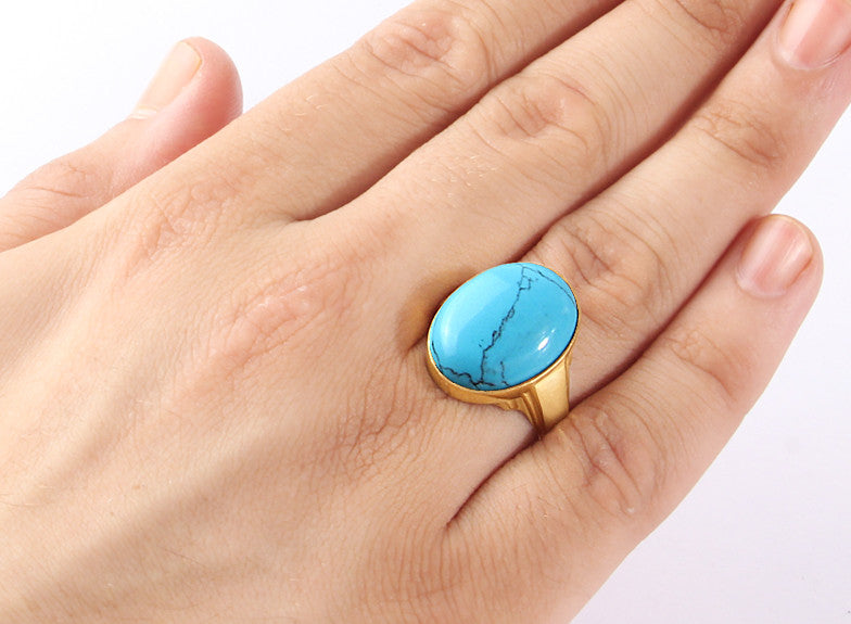 Blue stone ring hot sale for men