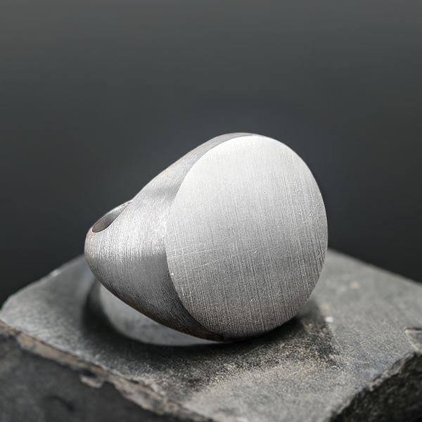 Blank Round Signet Ring