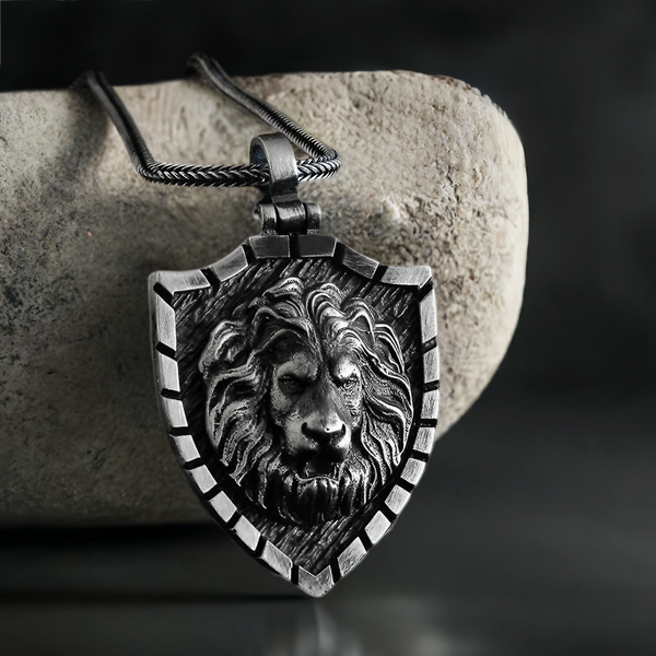 Lion Head Men's Pendant Necklace