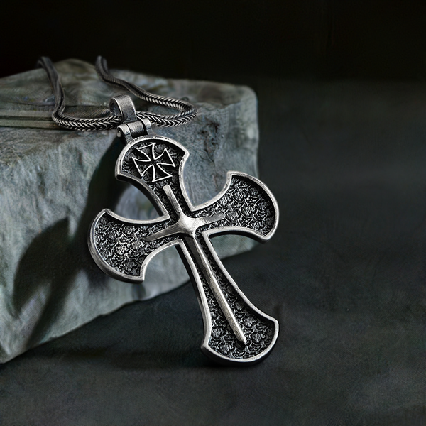 Templar Cross Pendant Necklace