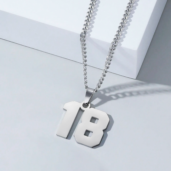 Jersey Number Necklace For Men