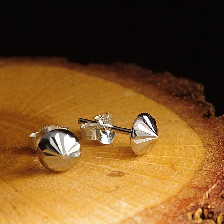 New Mens Stud Earrings in Solid 925k Sterling Silver