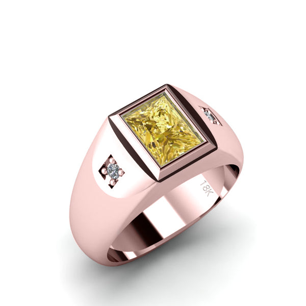 Citrine pinky store ring