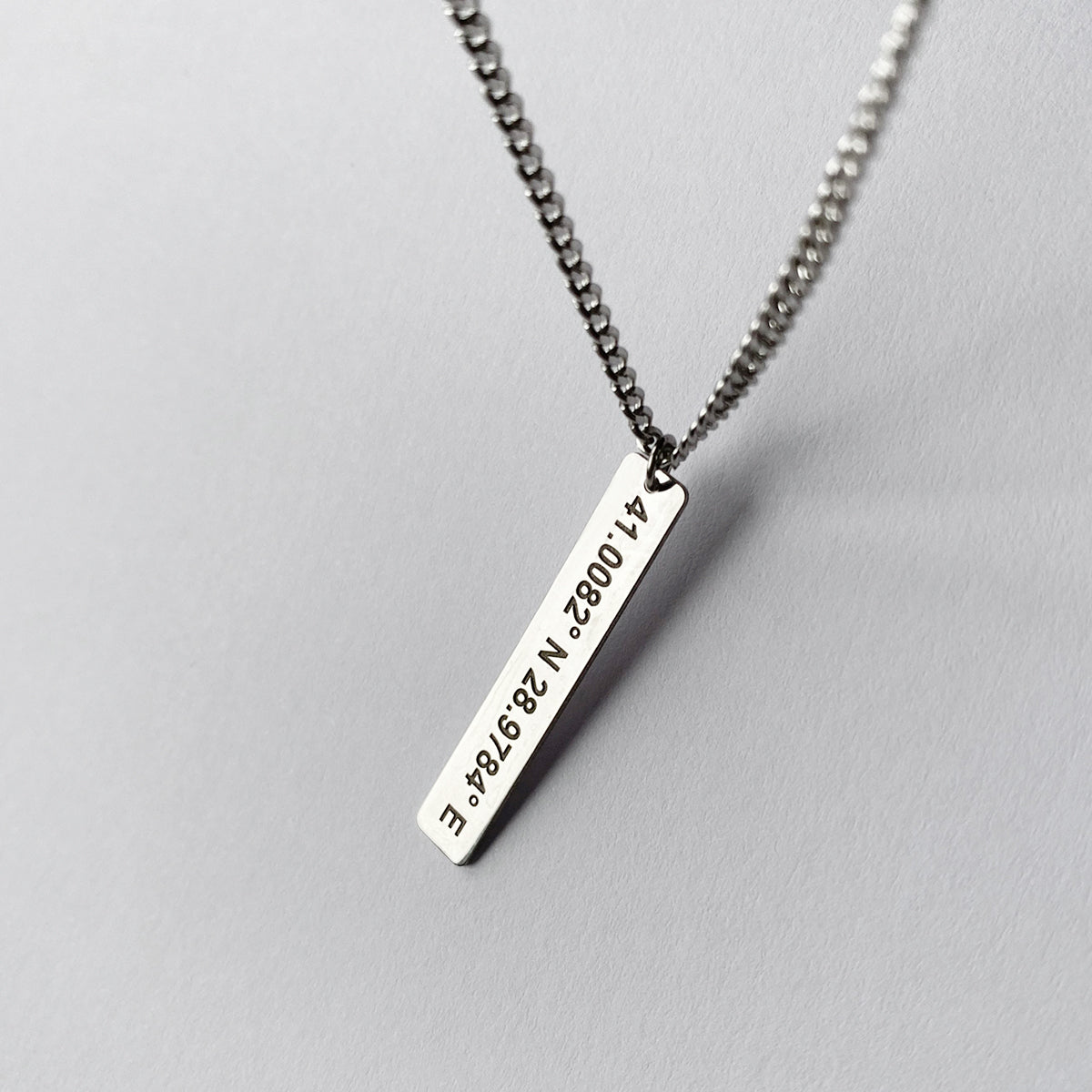 Detroit GPS Coordinates Necklace, Laser Engraved Stainless Steel – Well  Done Goods, by Cyberoptix