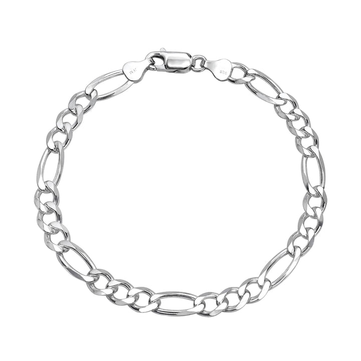 Modern Silver Chain Bracelet For Men No:5