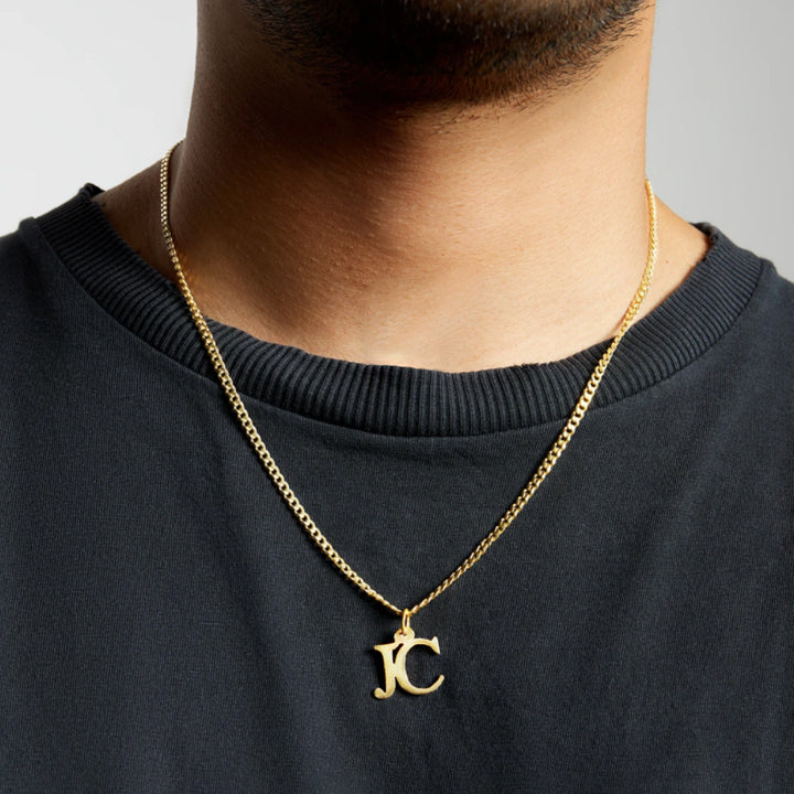 Custom engraved Men's Locket Necklace